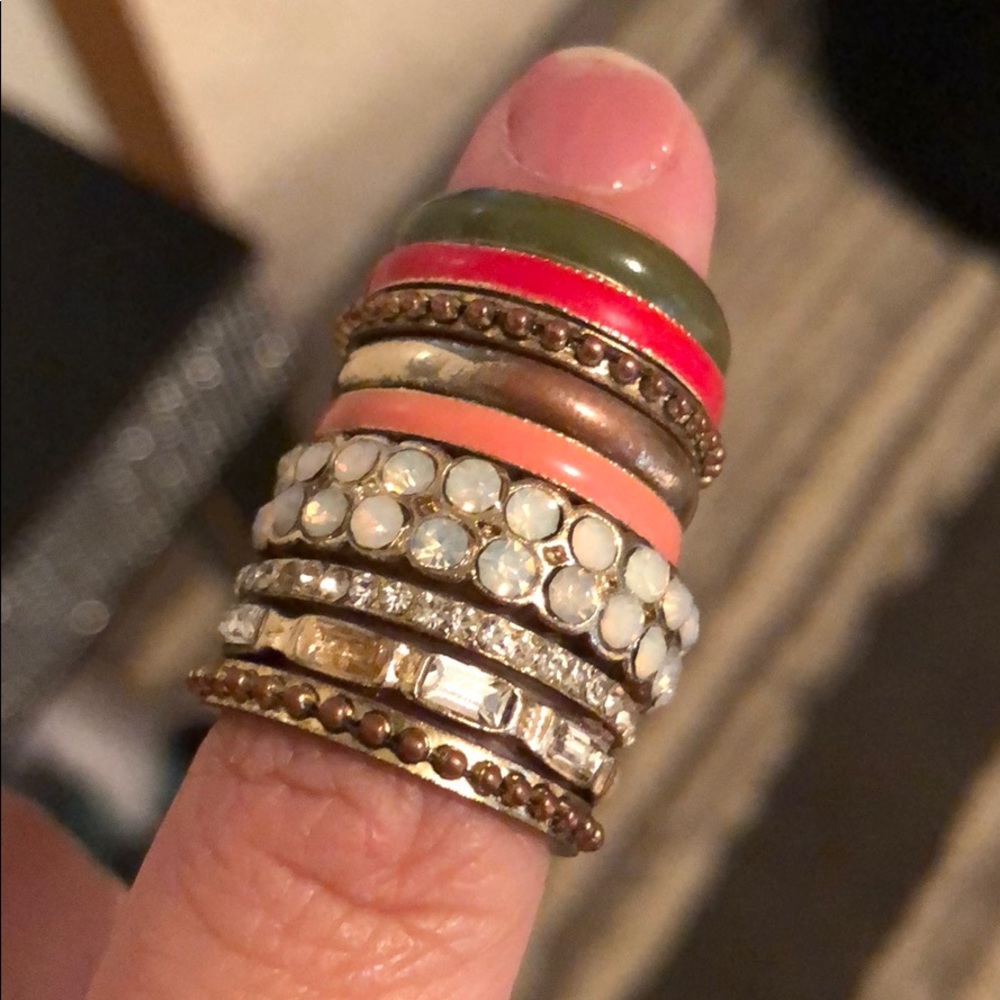 Stacking rings with ring holder